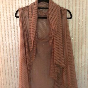 Brown Sleeveless Shawl NEVER WORN!!!